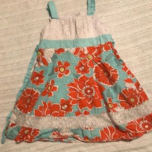Ashley Ann Flower Summer Dress - Size 5